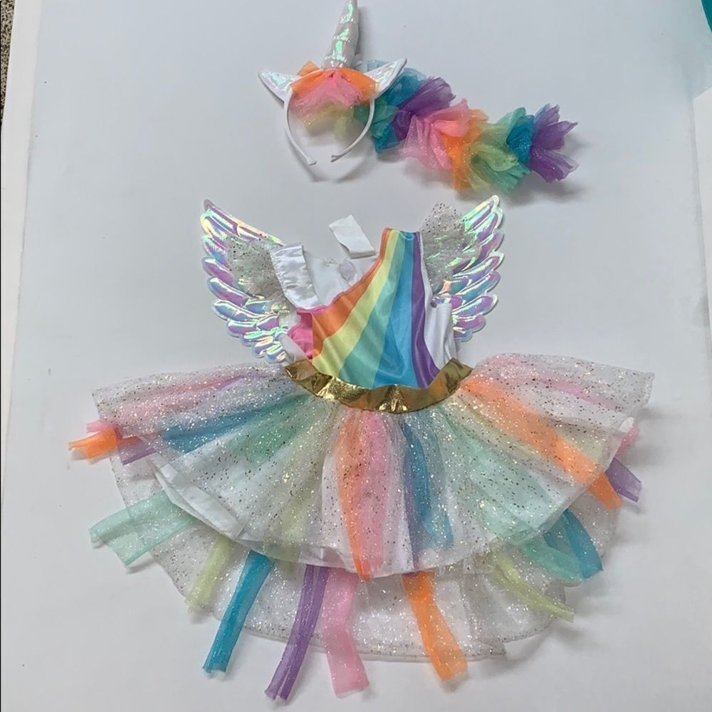 Unicorn sparkle dress headband Costume 18-24m
